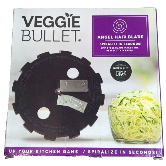 Veggie Bullet Blade Angel Hair Blade Pasta Cutter Shaver, Blade Only, NIB - Picture 5 of 9